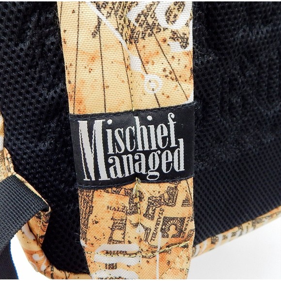 Harry Potter Marauders Map I Solemnly Swear Hogwarts Backpack Bag Warner Bros - Picture 12 of 16